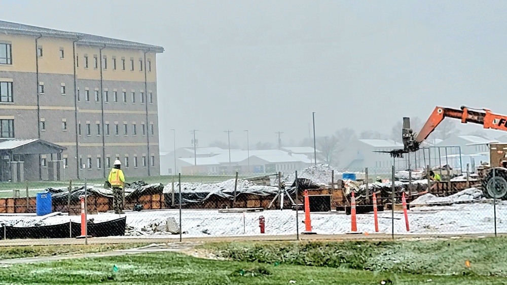 November 2022 construction operations of $11.96 million transient training brigade headquarters at Fort McCoy