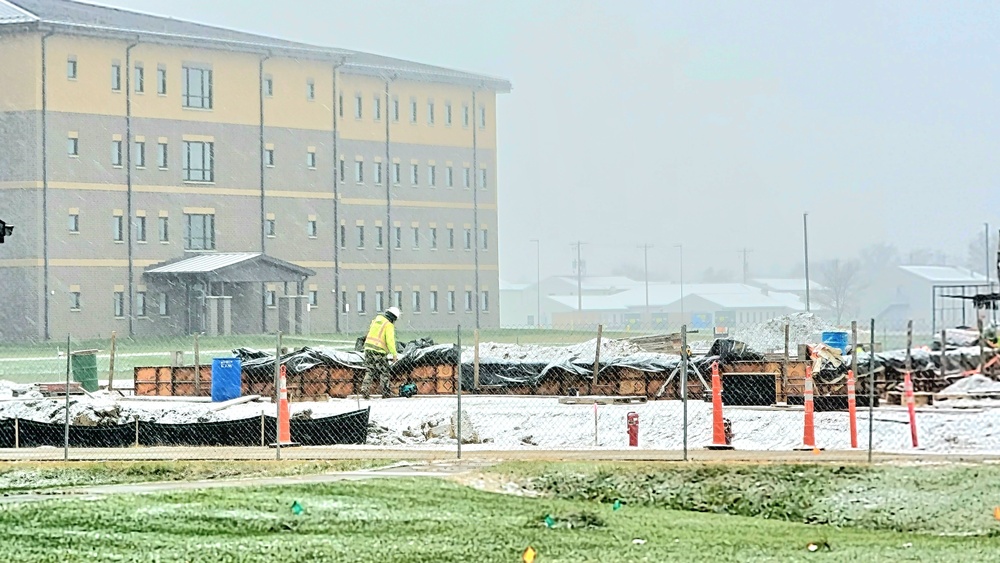 November 2022 construction operations of $11.96 million transient training brigade headquarters at Fort McCoy