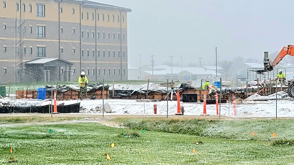 November 2022 construction operations of $11.96 million transient training brigade headquarters at Fort McCoy
