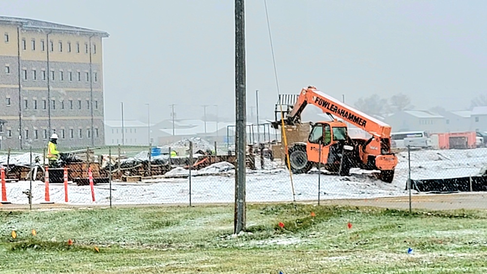 November 2022 construction operations of $11.96 million transient training brigade headquarters at Fort McCoy
