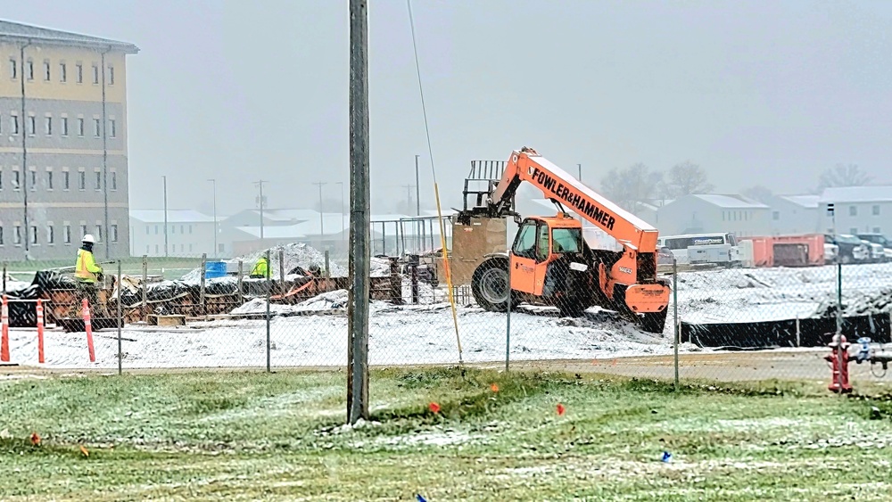 November 2022 construction operations of $11.96 million transient training brigade headquarters at Fort McCoy