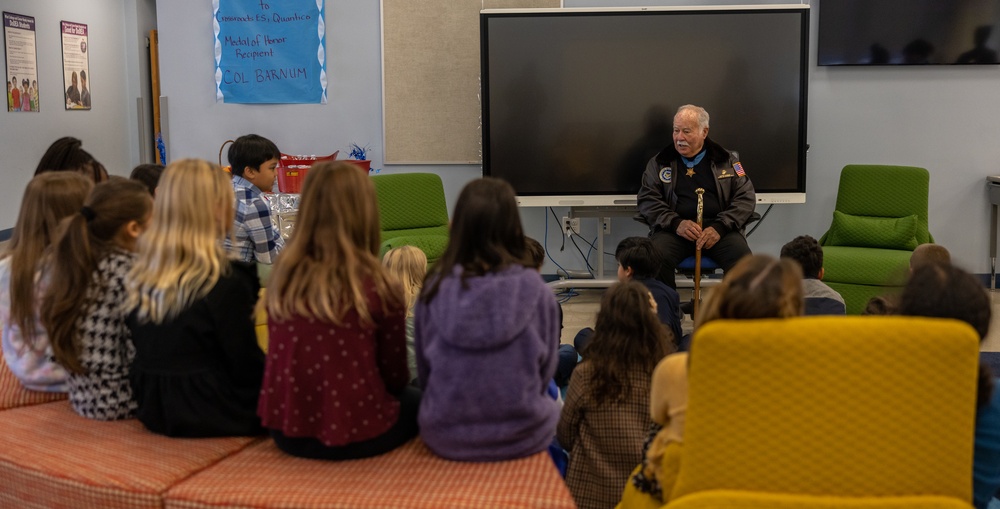 Medal of Honor Recipient Visits Crossroads Elementary School