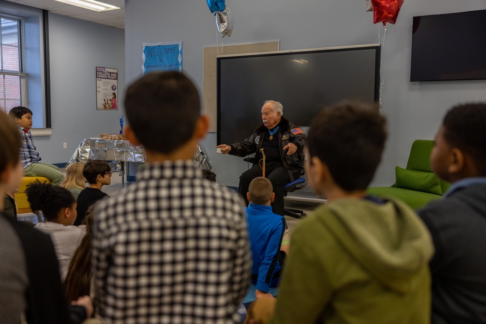 Medal of Honor Recipient Visits Crossroads Elementary School