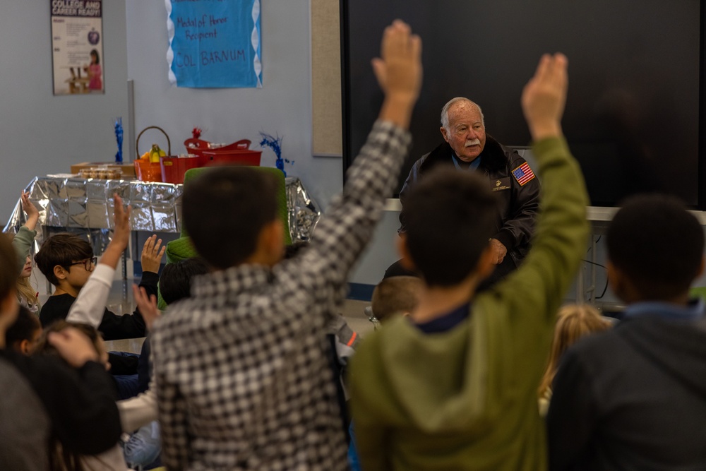 Medal of Honor Recipient Visits Crossroads Elementary School