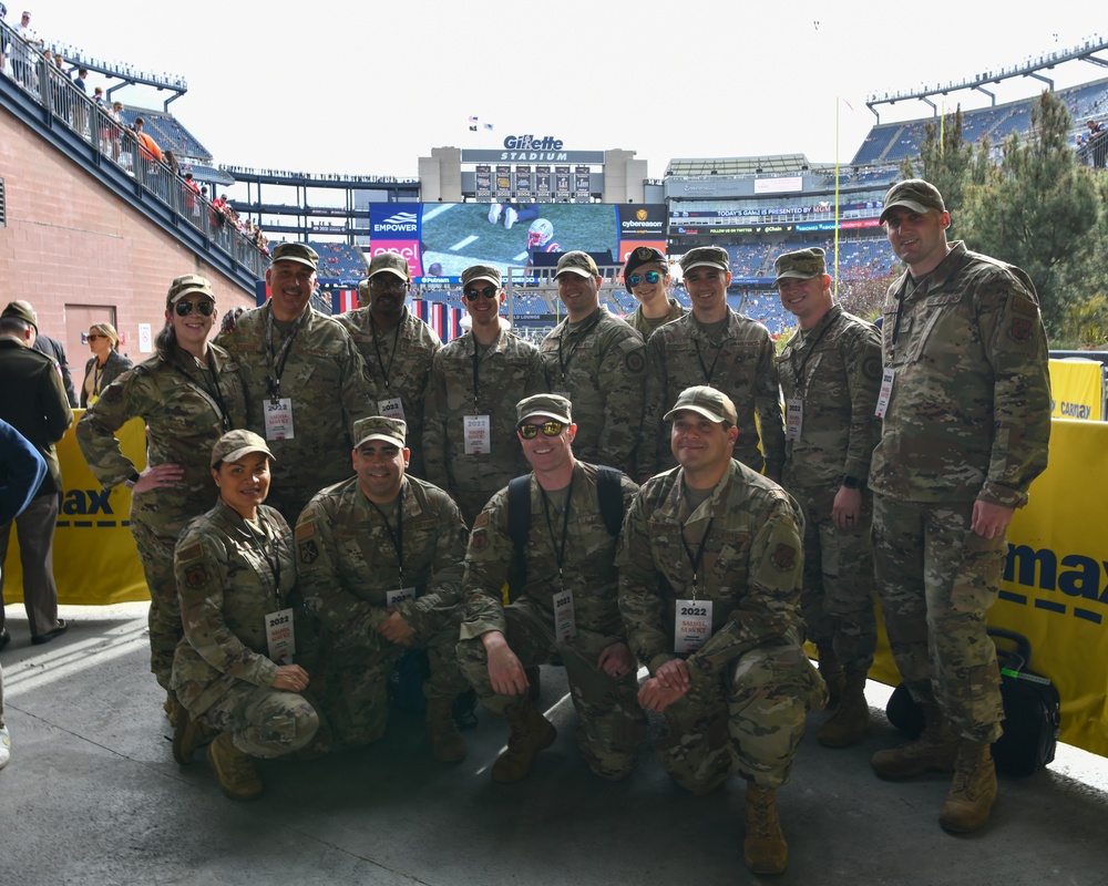 DVIDS Images Airmen enlist at New England Patriots 2022 Salute to