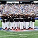 The US Marine Silent Drill Team Performs at Halftime During MetLife Stadium's Salute to Service Game