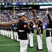 The US Marine Silent Drill Team Performs at Halftime During MetLife Stadium's Salute to Service Game