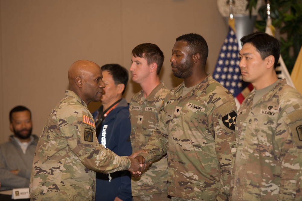 Camp Humphreys Leaders Connect with and Recognize Members of the Community