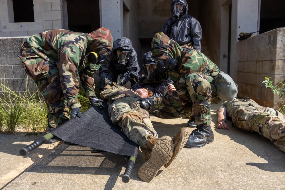 Keen Sword 23: CBRN Marines across III Marine Expeditionary Force conduct decontamination training with U.S. Army Counterparts