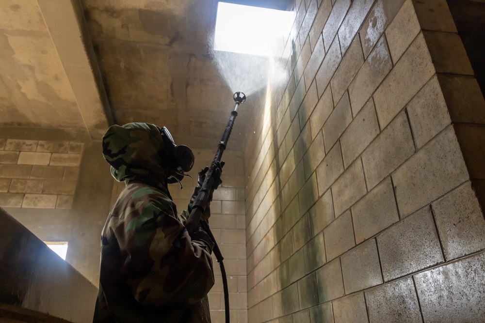 Keen Sword 23: CBRN Marines across III Marine Expeditionary Force conduct decontamination training with U.S. Army Counterparts