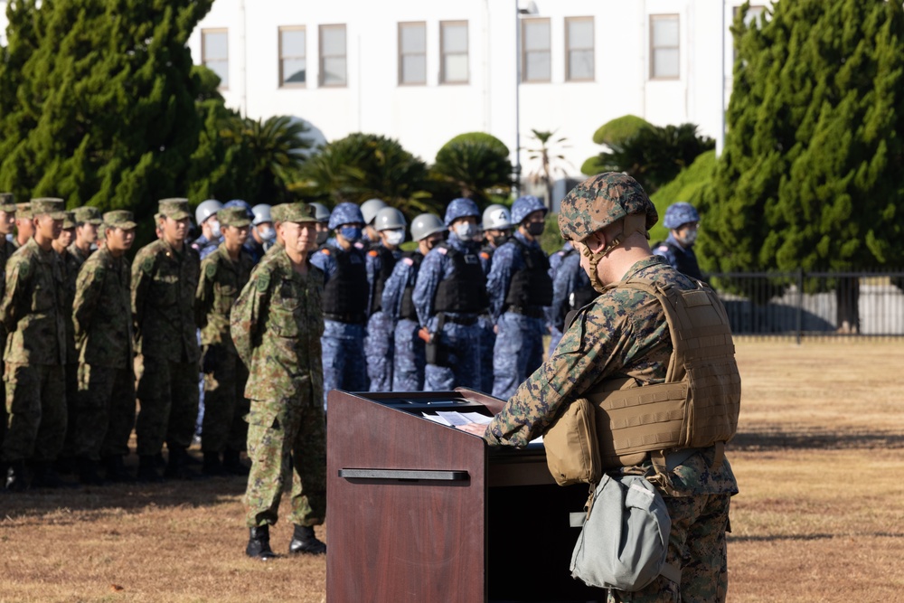 Exercise Active Shield 2022: US, Japan Self-Defense Force members conduct opening ceremony