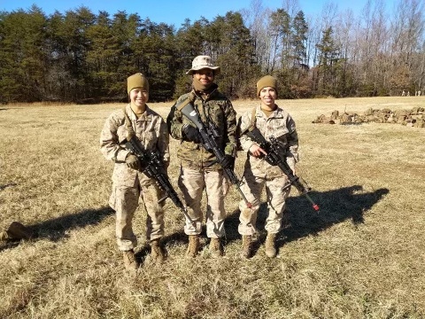 Female Marine Officer Amongst High Ranks of RS Salt Lake City