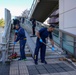 CFAY Sailors Clean Up Bridge Outside of Base