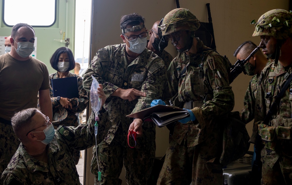 Keen Sword 23 Expeditionary Medical Facility tour