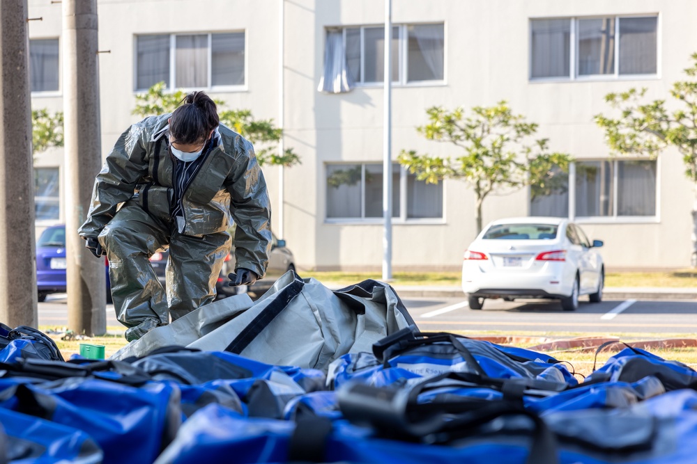 Exercise Active Shield 2022: Air station branch health clinic responds to simulated contamination