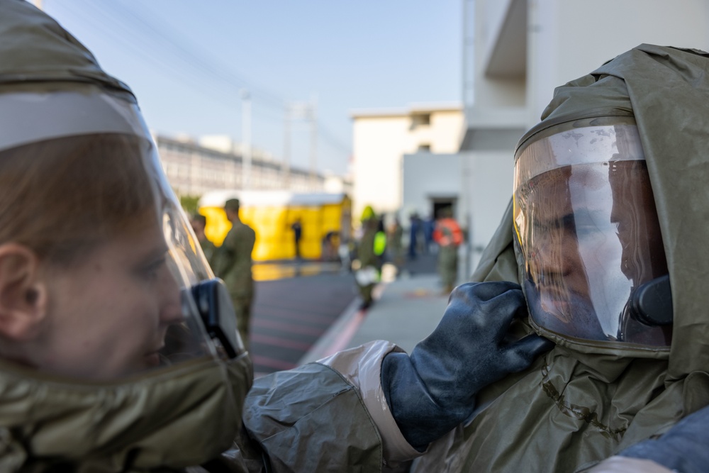 Exercise Active Shield 2022: Air station branch health clinic responds to simulated contamination