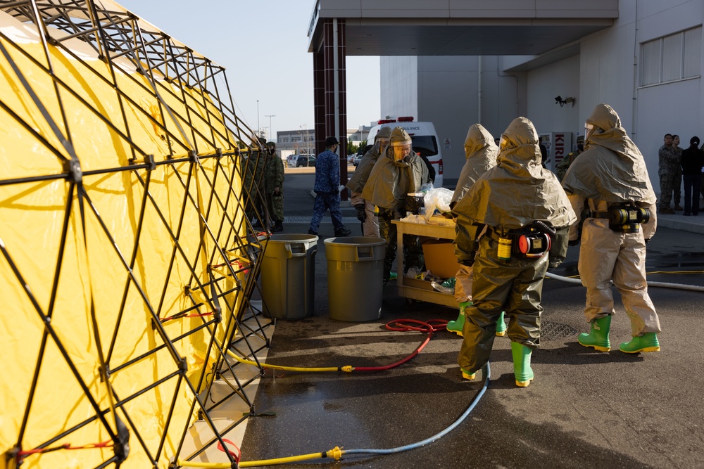 Exercise Active Shield 2022: Air station branch health clinic responds to simulated contamination