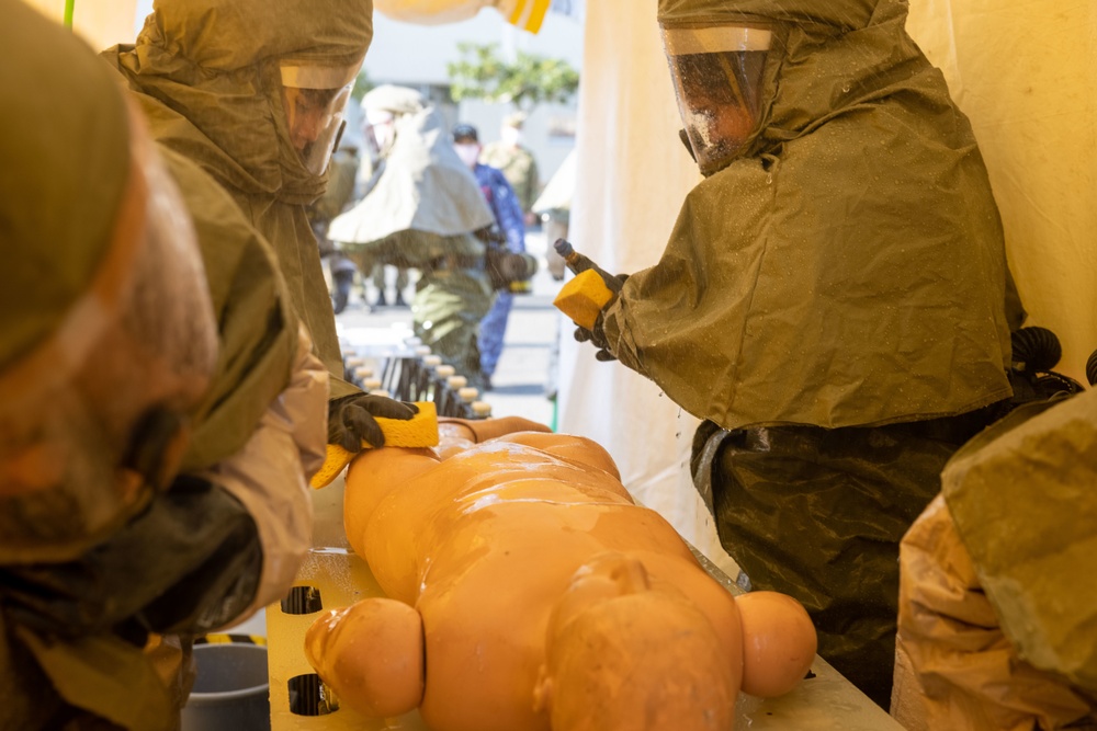 Exercise Active Shield 2022: Air station branch health clinic responds to simulated contamination