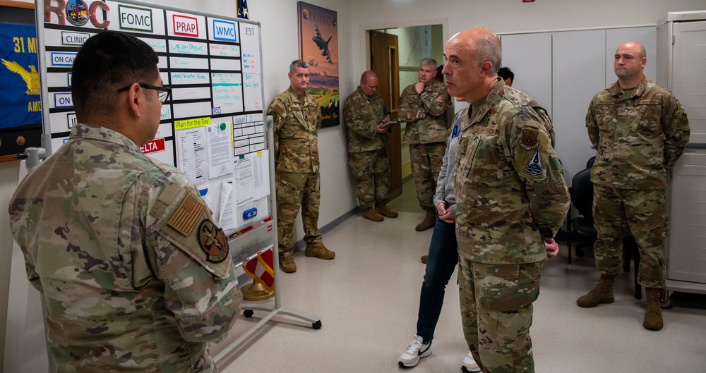 The Surgeon General of the Air Force and Chief, Medical Enlisted Force and Enlisted Corps Chief visit Aviano AB