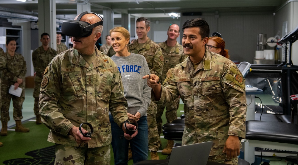 The Surgeon General of the Air Force and Chief, Medical Enlisted Force and Enlisted Corps Chief visit Aviano AB