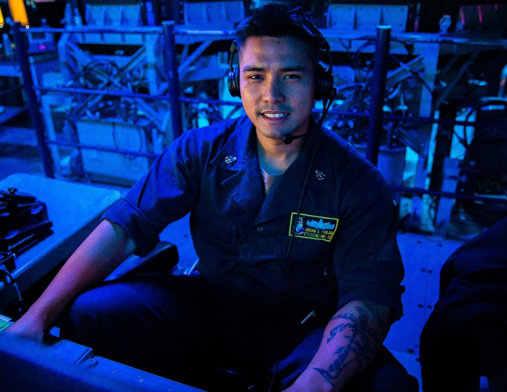 Kapolei, Hawaii, Native serves aboard USS Chancellorsville while conducting operations in the Philippine Sea