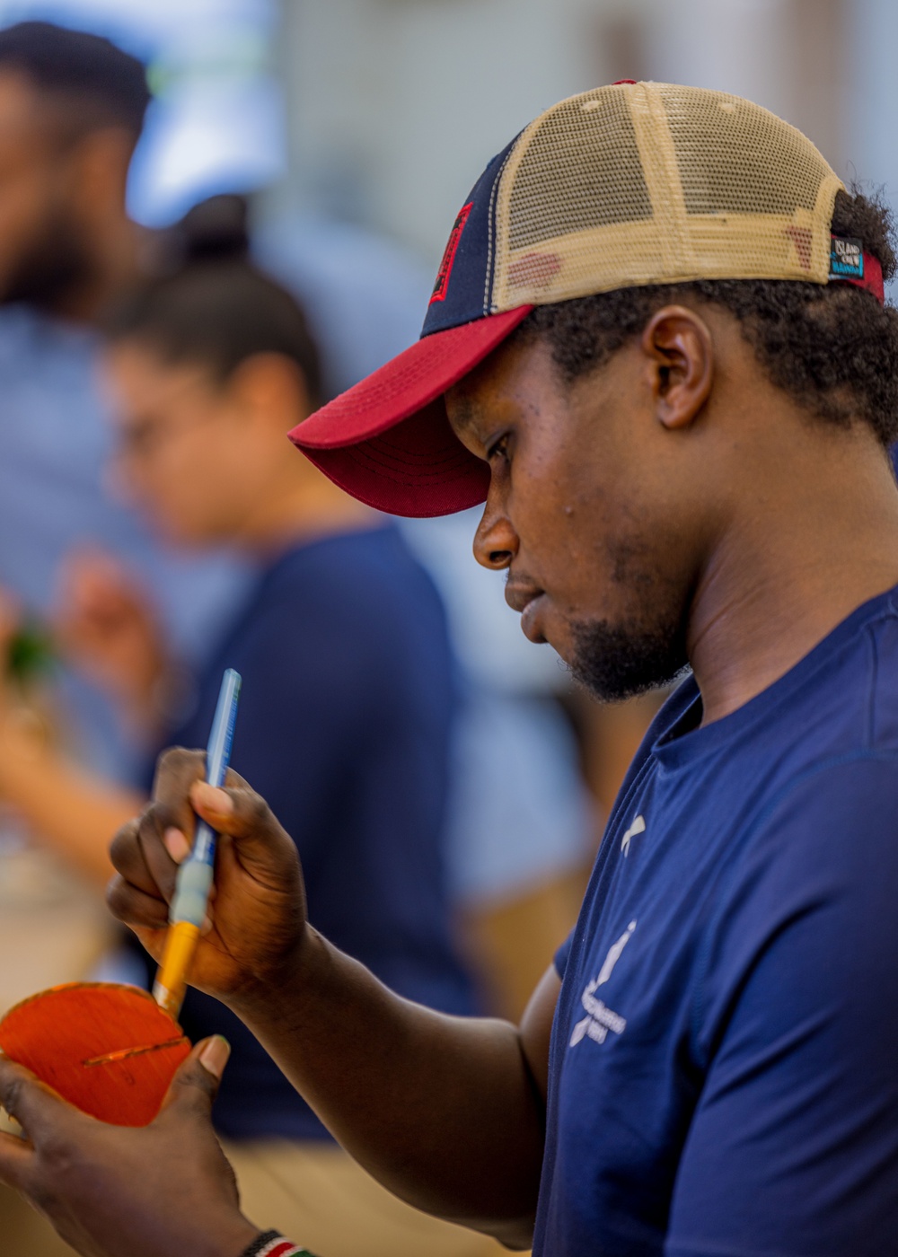 Hawaii Wounded Warriors Take Part in Wood Working in Honor of Warrior Care Month