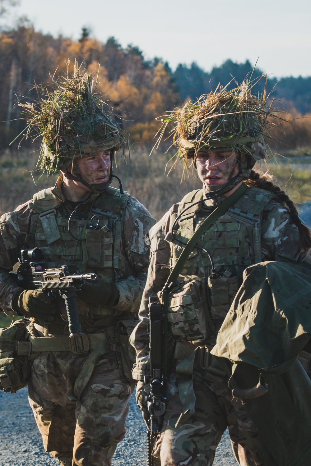 Royal Military Academy Sandhurst Officer Cadets train at Grafenwoehr Training Area