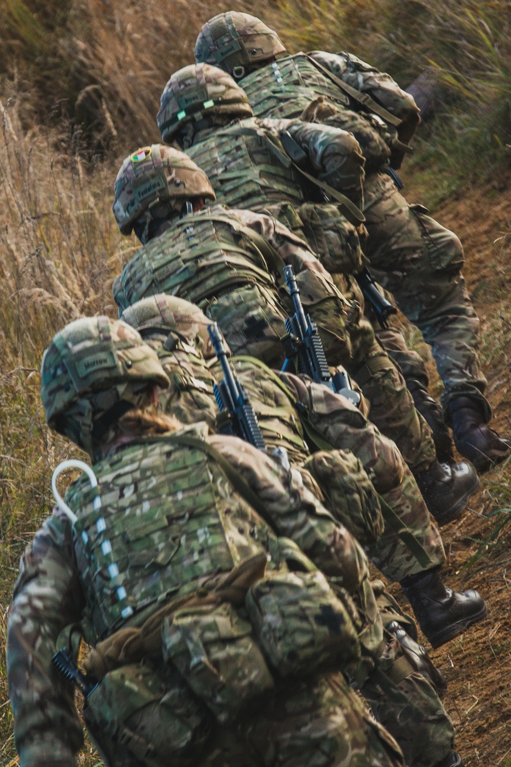 Royal Military Academy Sandhurst Officer Cadets train at Grafenwoehr Training Area