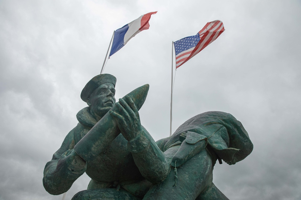 USS Normandy Arrives in Cherbourg, Normandy