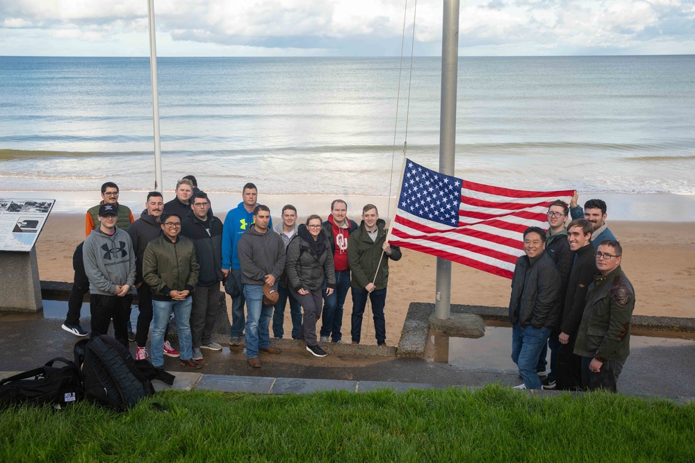 USS Normandy Arrives in Cherbourg, Normandy