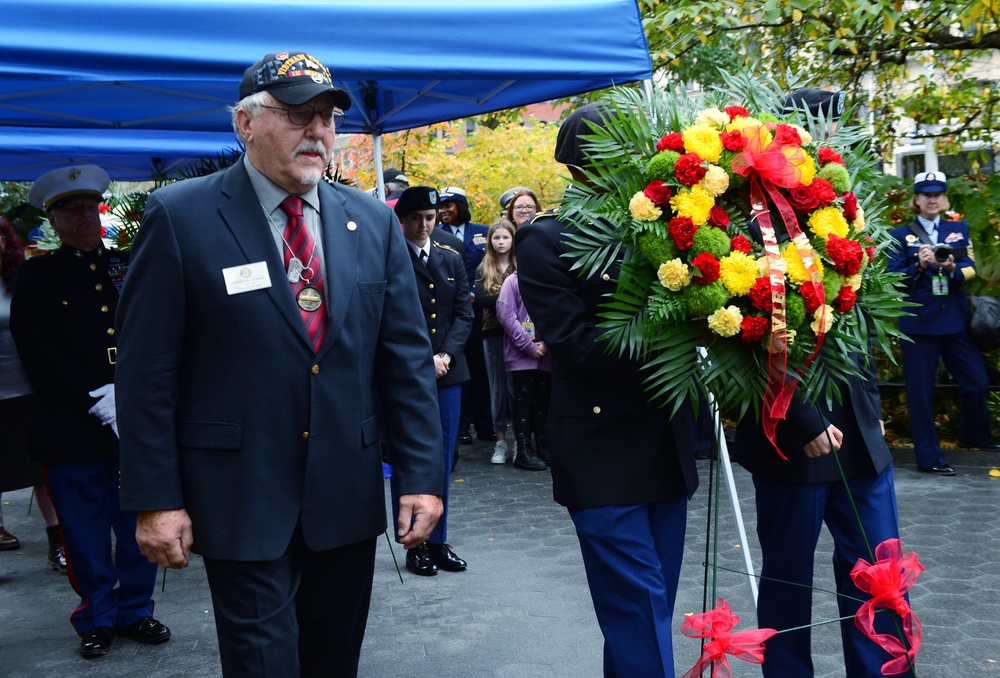 Veterans Day wreath laying ceremony