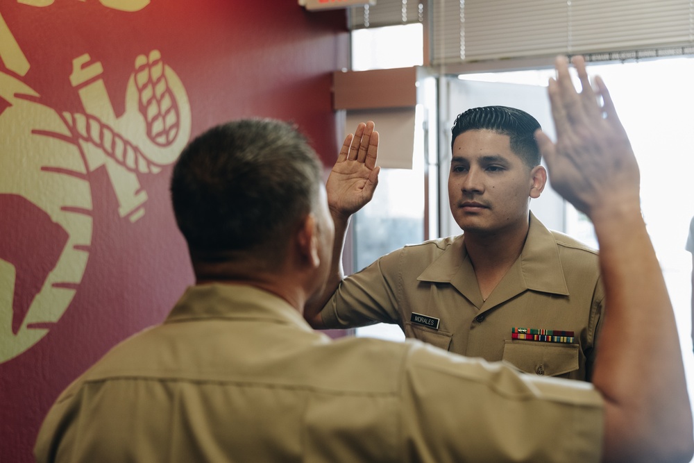RS San Francisco: SSgt Eric Morales Reenlistment
