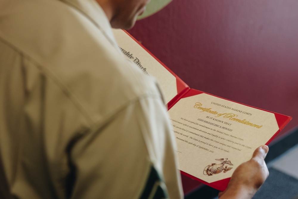 RS San Francisco: SSgt Eric Morales Reenlistment