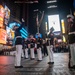 Marines with the Silent Drill Platoon perform at Times Square for the Marine Corps Birthday