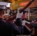 Marines with the Silent Drill Platoon perform at Times Square for the Marine Corps Birthday