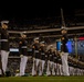 Marines with the Silent Drill Platoon perform over Veteran's Weekend