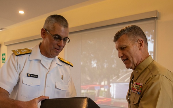 Deputy Commander of U.S. Marine Corps Forces, South Visits Peru