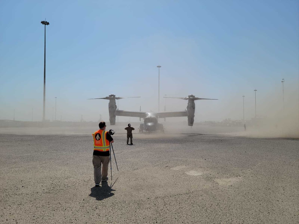 Marine Ospreys Land at the Port of Shuaiba in Kuwait