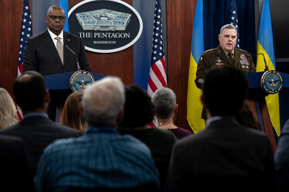 SECDEF and CJCS Conduct Press Briefing