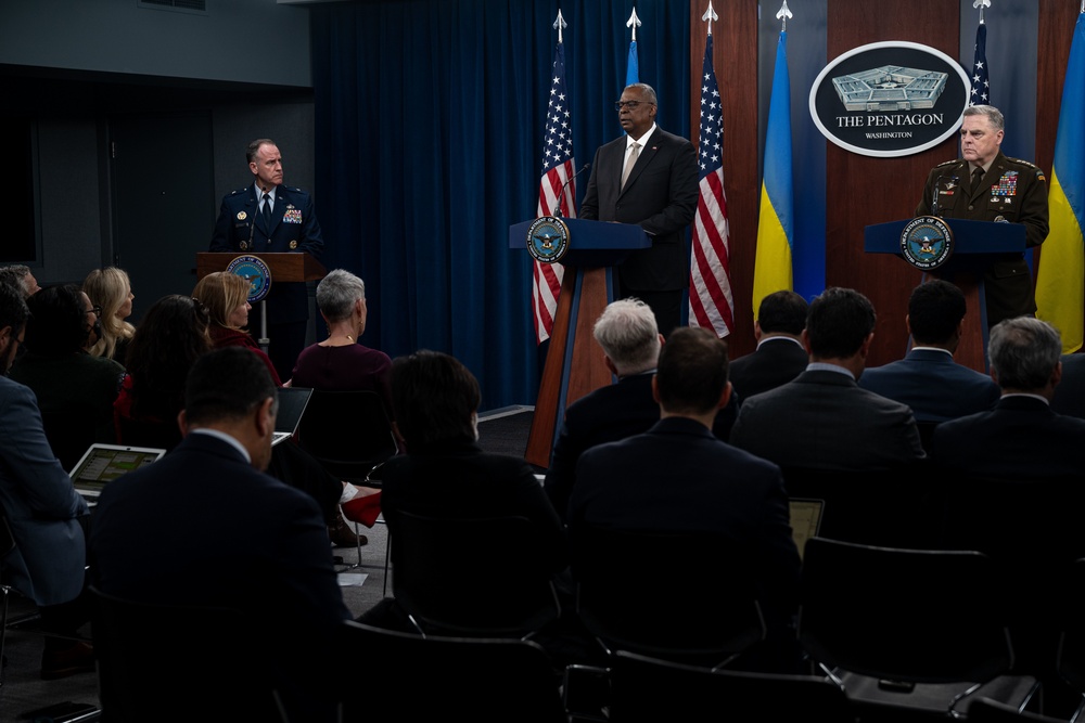 SECDEF and CJCS Conduct Press Briefing