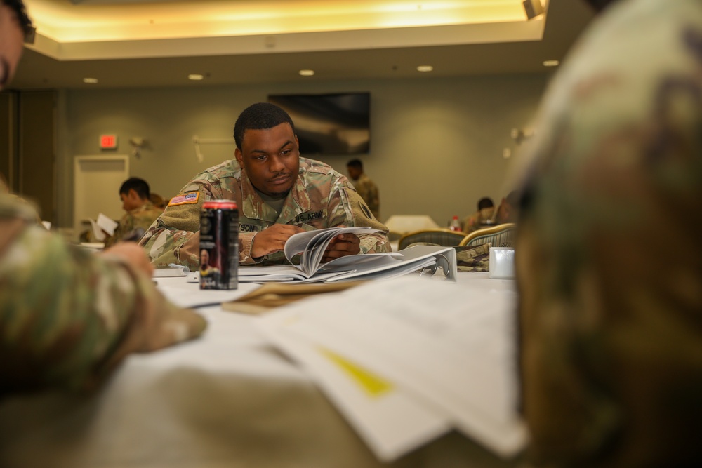 Noncommissioned officers graduate from the retention training course.