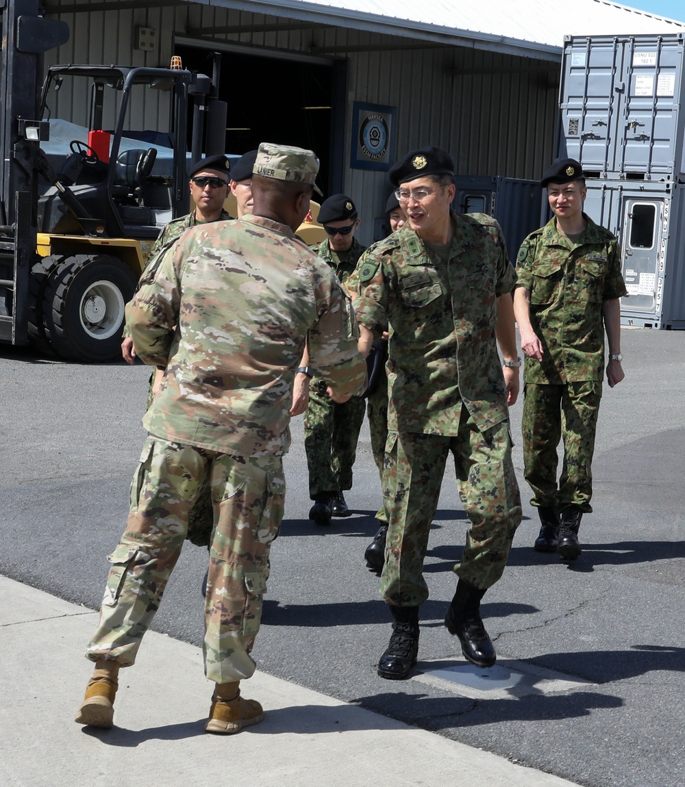 Japanese General tours the LSV 4
