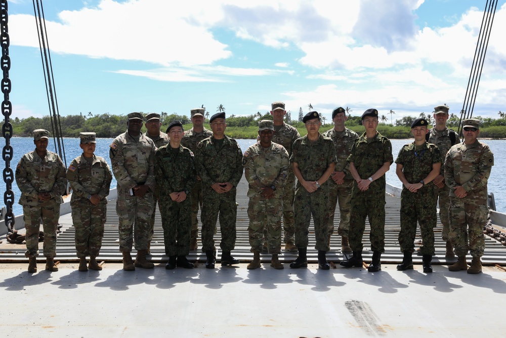 Japanese General tours the LSV 4
