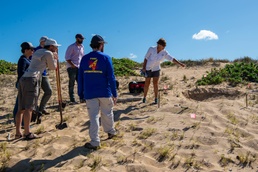 Pacific Missile Range Facility (PMRF) Biologists Excavate Sea Turtle Nest