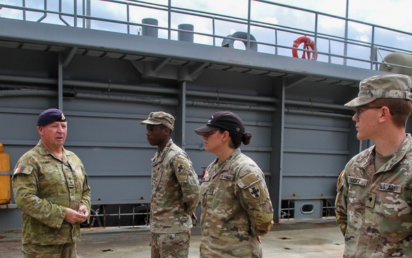 Senior leaders from the Australian Defence Force tour LSV3 during Koolendong 22.