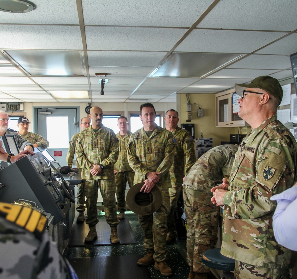 Senior leaders from the Australian Defence Force tour LSV3 during Koolendong 22.