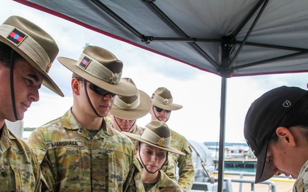 Senior leaders from the Australian Defence Force tour LSV3 during Koolendong 22.