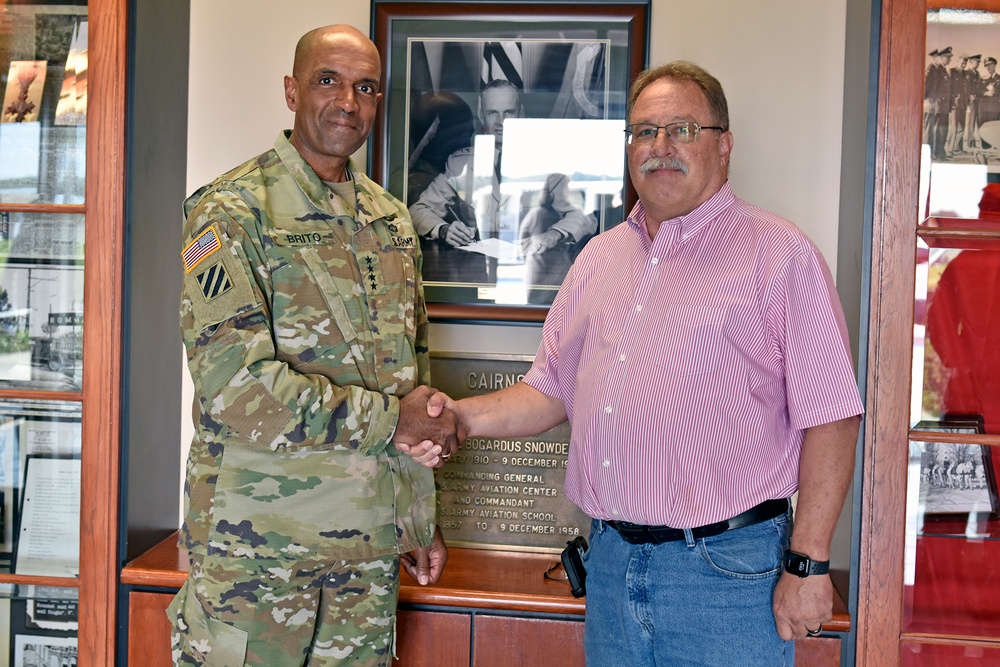 Gen. Brito Visit to Aviation Center of Excellence