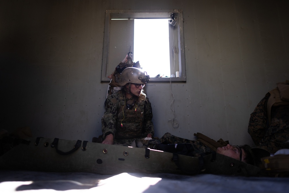 Marines, sailors integrate to save lives in Operation Firebreak