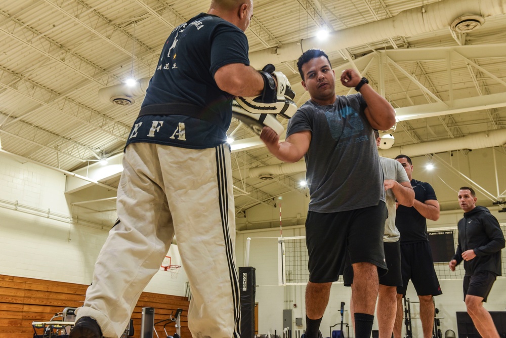 New Jersey Grand Master leads Airmen in PT alternative